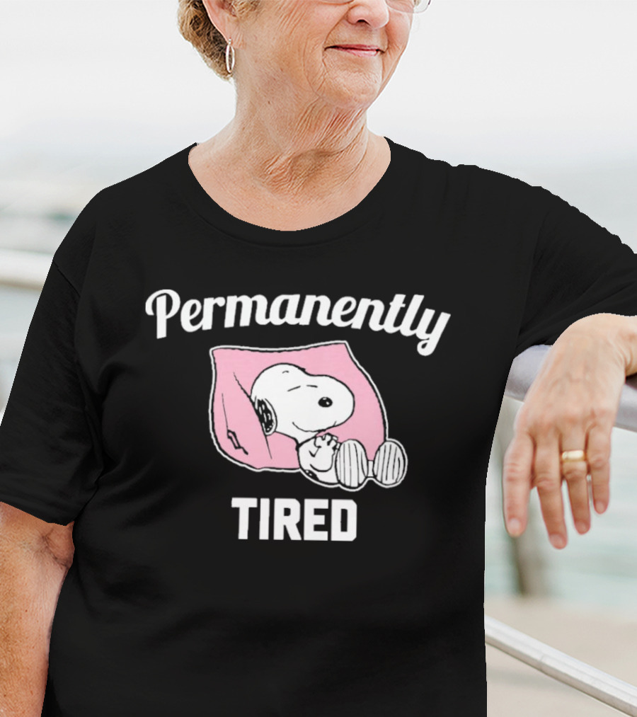 Permanently Tired Sleep Snoopy Peanuts T-Shirt