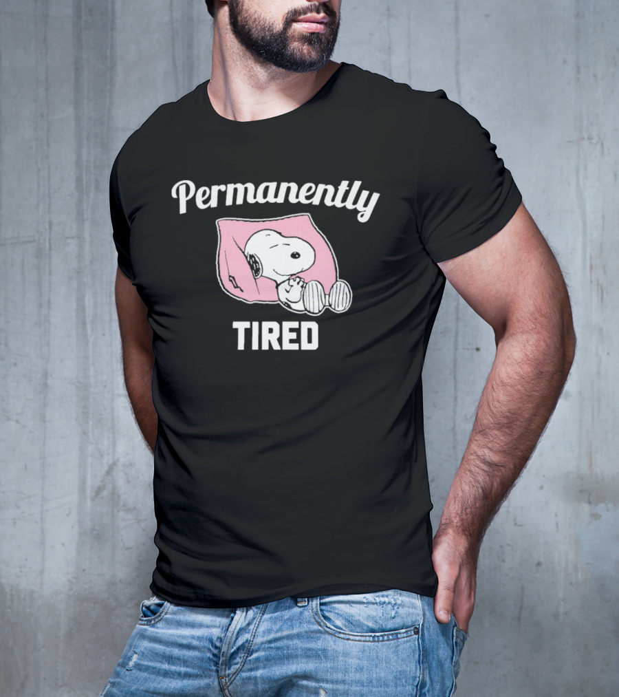 Permanently Tired Sleep Snoopy Peanuts T-Shirt