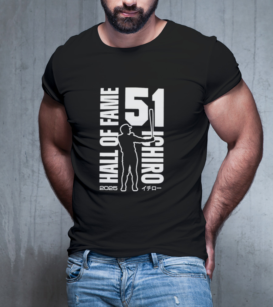 Ichiro Suzuki 51 Hall Of Fame 2025 Baseball Mariners T-Shirt