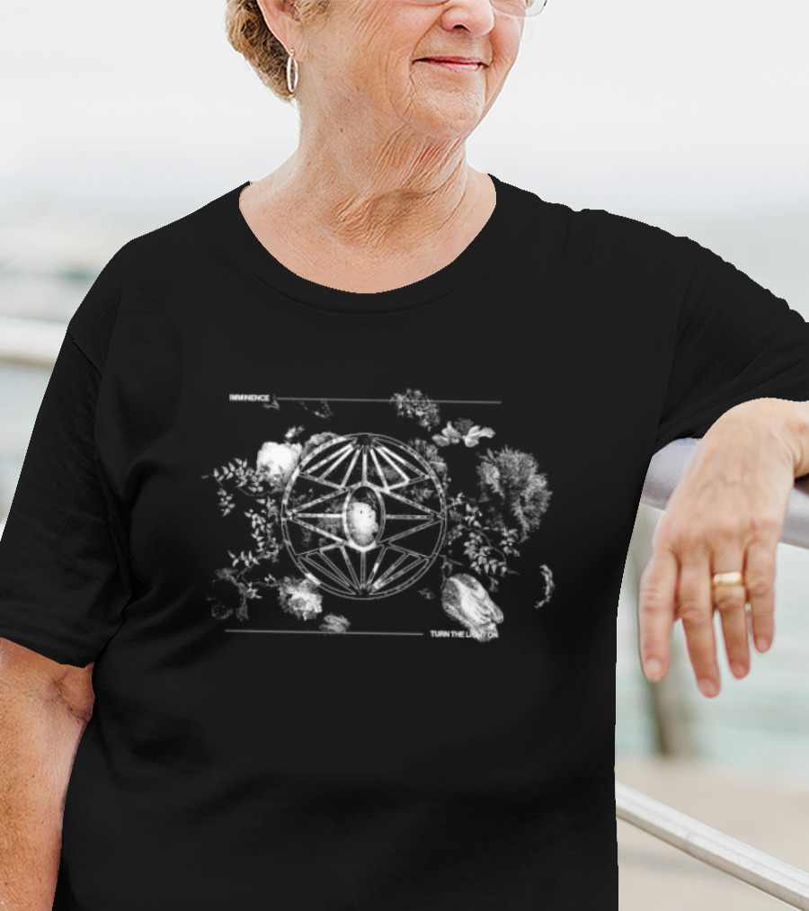 "Imminence Turn The Light On Album Geometric Distressed Symbol" T-Shirt