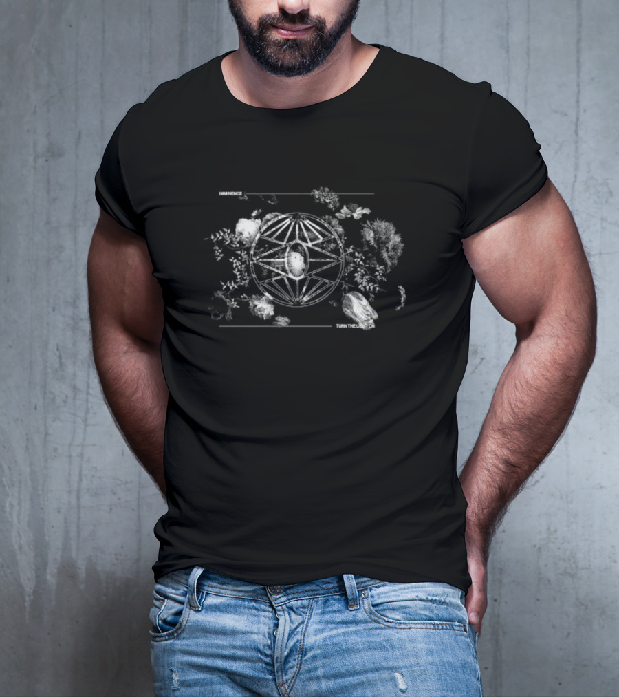 "Imminence Turn The Light On Album Geometric Distressed Symbol" T-Shirt