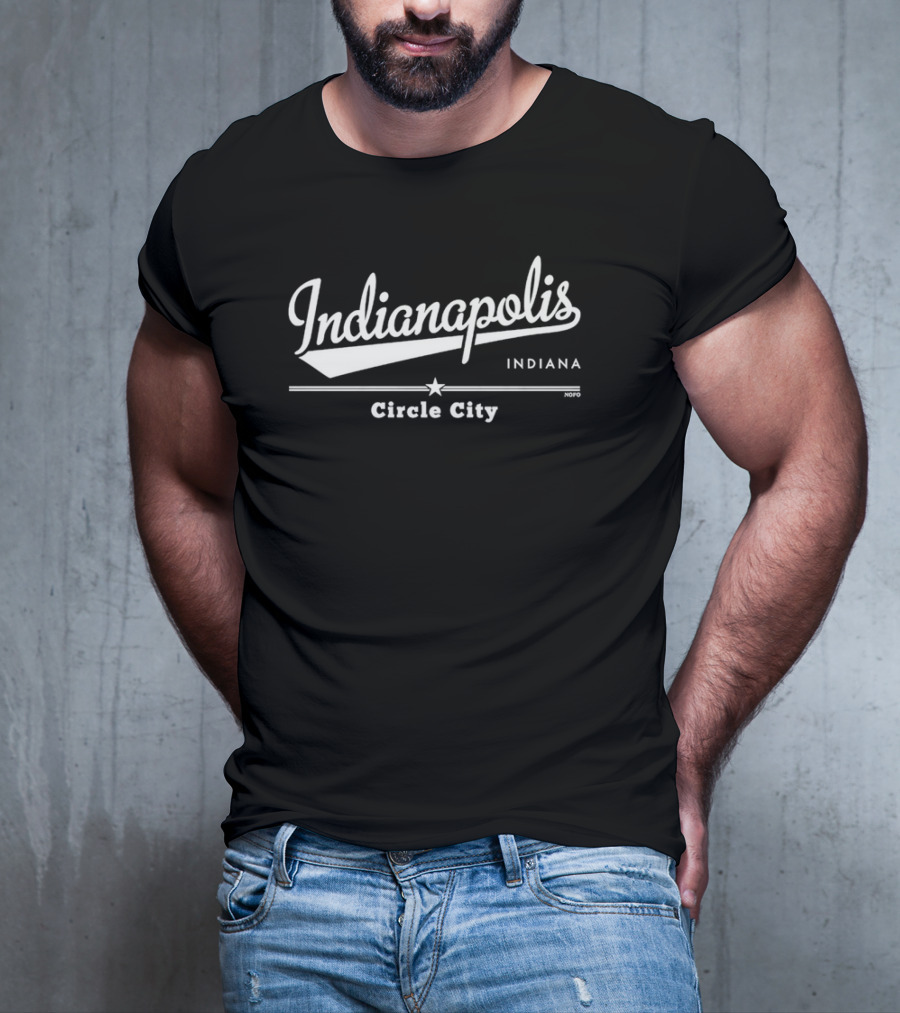 Indianapolis Indiana Circle City Iconic Star Tee T-Shirt