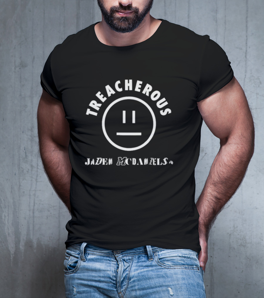 Treacherous Jaden McDaniels Smiley Face T-Shirt