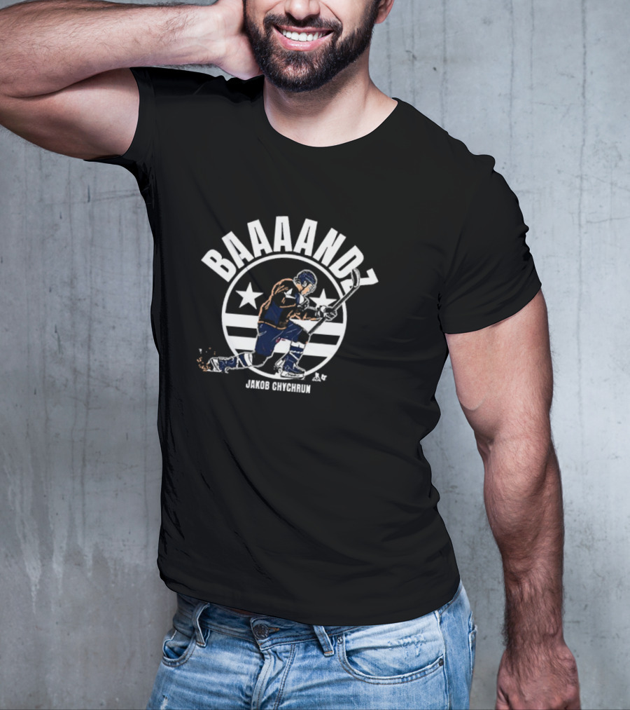 BAAANDZ Jakob Chychrun Hockey Star Design T-Shirt