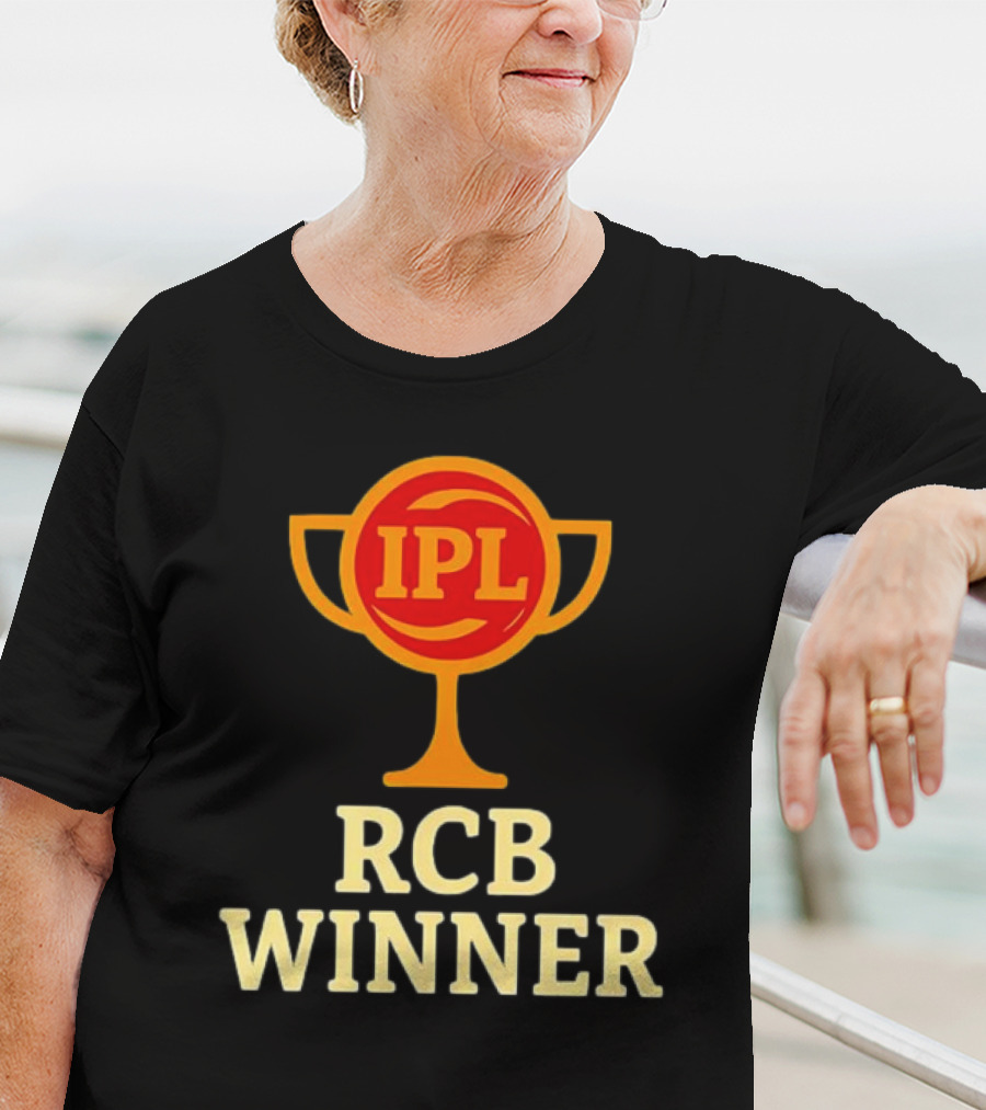 IPL RCB Winner Trophy Celebration T-Shirt