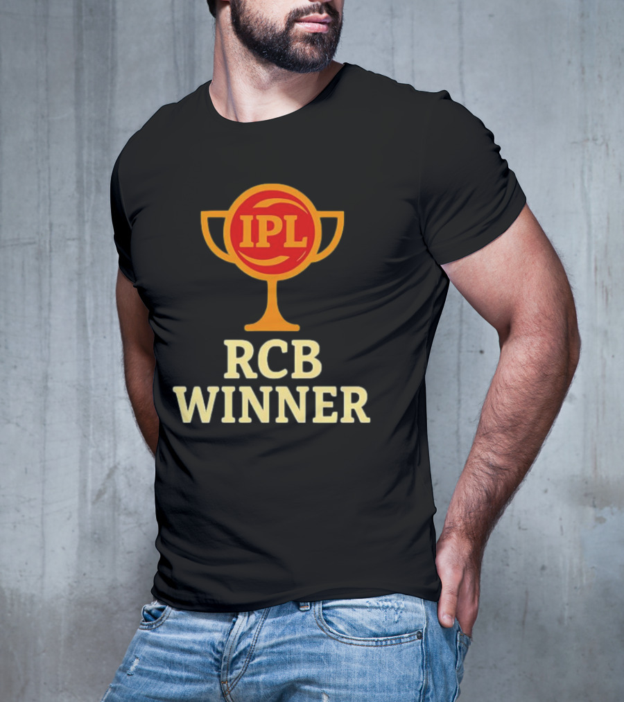 IPL RCB Winner Trophy Celebration T-Shirt
