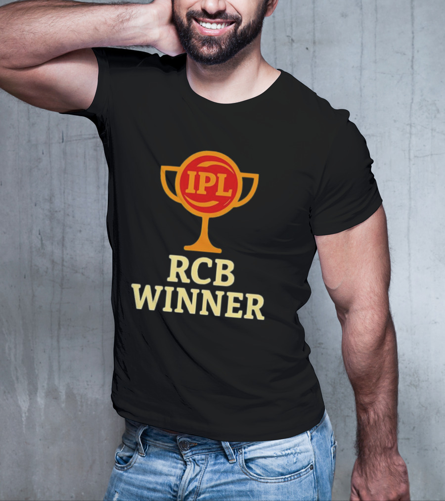 IPL RCB Winner Trophy Celebration T-Shirt