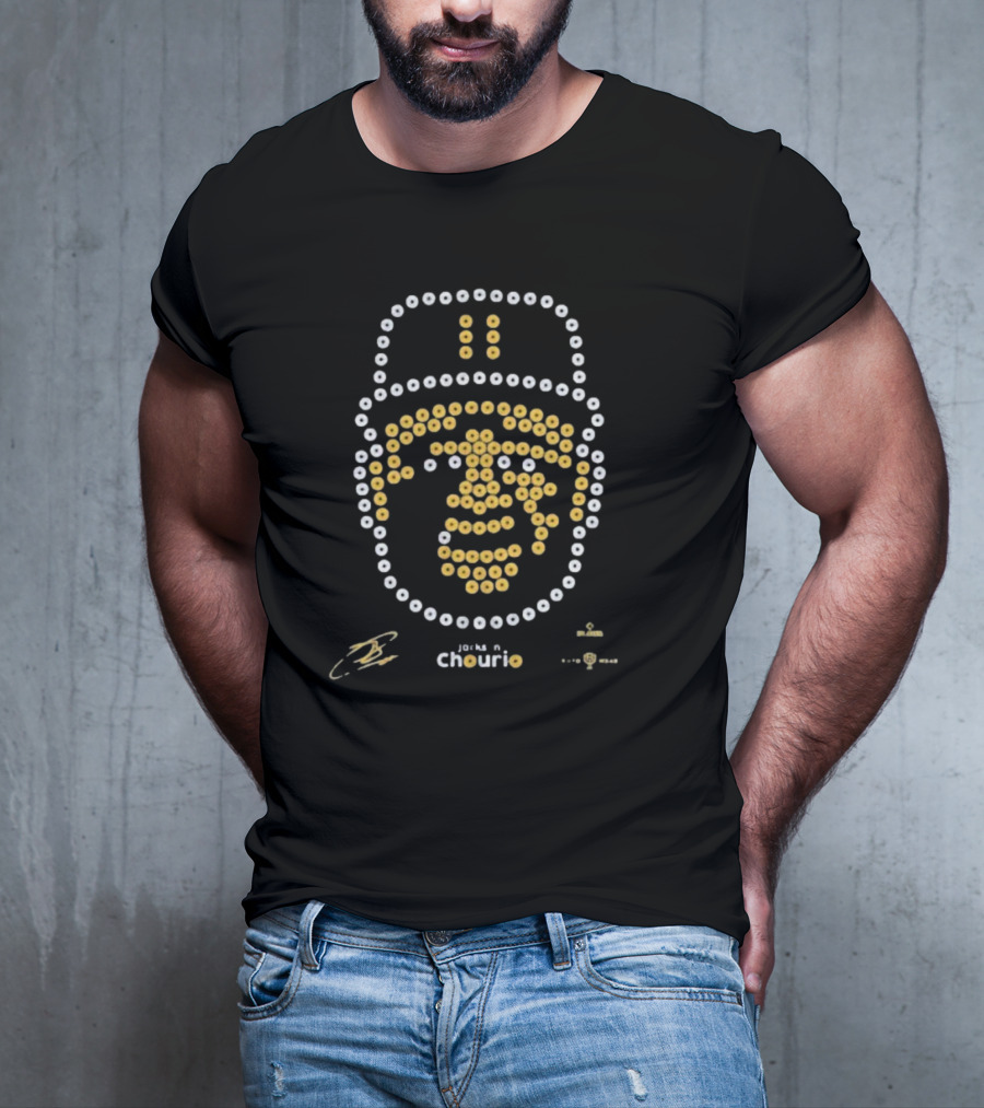 Jackson Chourio 11 Bead Face Design T-Shirt