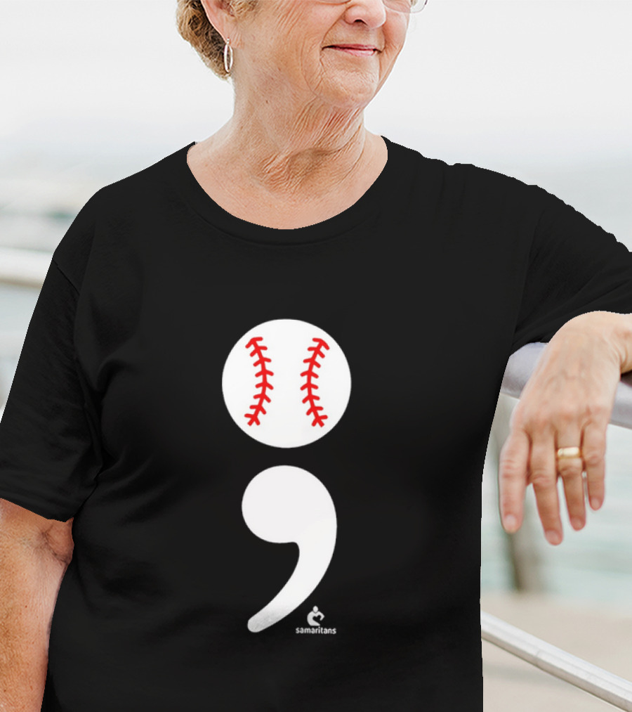 Jarren Duran The Game Isn’t Over Baseball Semicolon Symbol T-Shirt