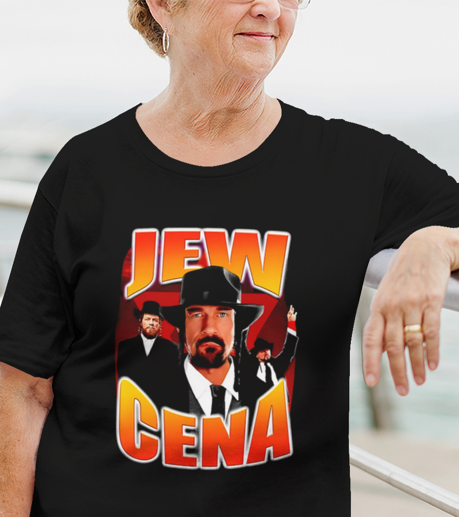 Jew Cena Fedora Hat Jewish Attire Ensemble T-Shirt