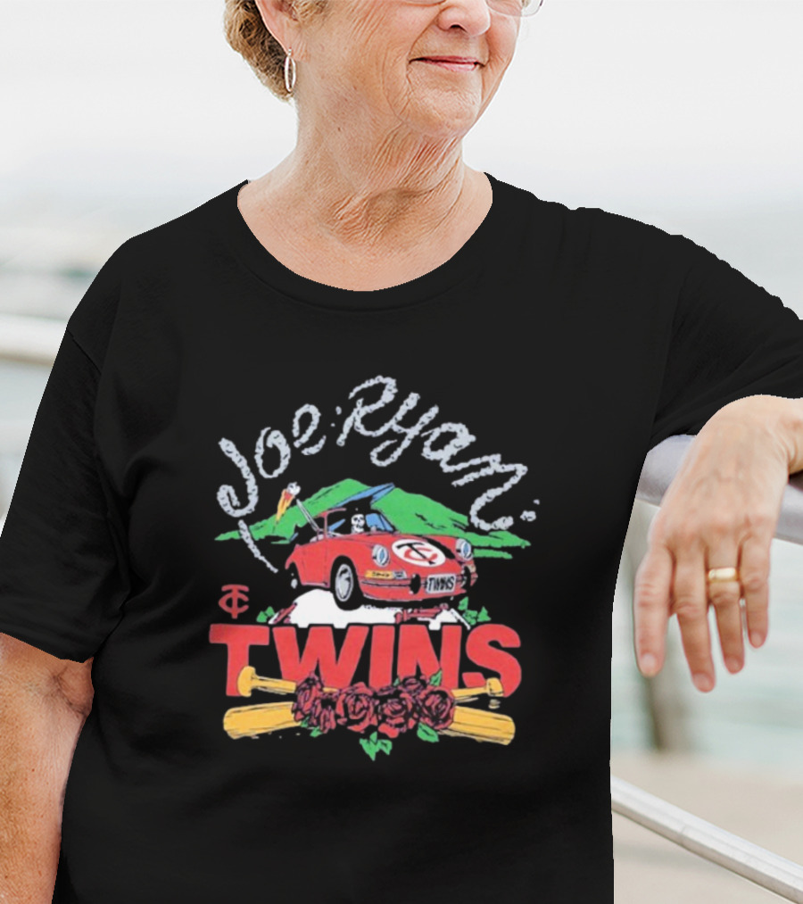 Joe Ryan Grateful Dead Road Trip Minnesota Twins Baseball Roses T-Shirt