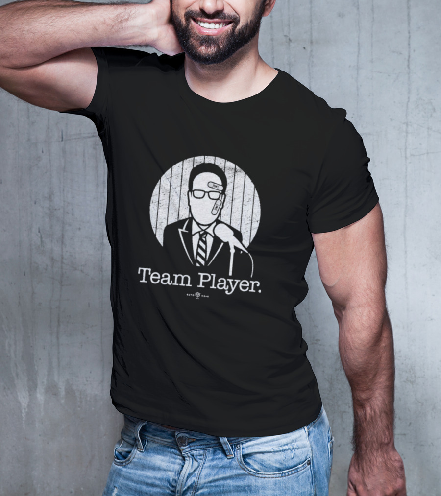 John Sterling Team Player Microphone Portrait Nestor Cortes T-Shirt