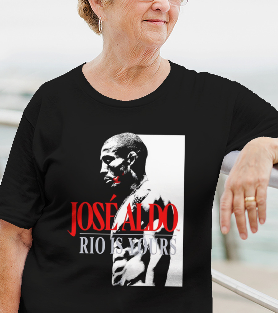 José Aldo Rio Is Yours Retro Black And White Profile T-Shirt