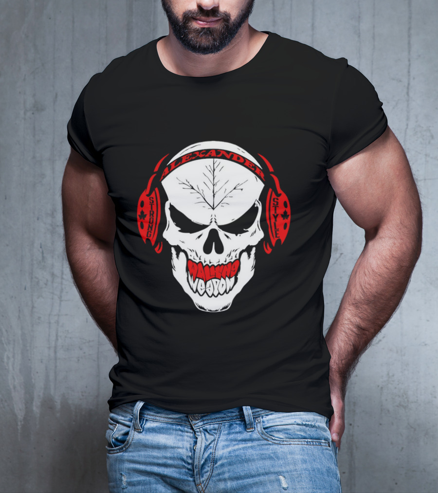 Josh Alexander Strong Style Walking Weapon Skull T-Shirt