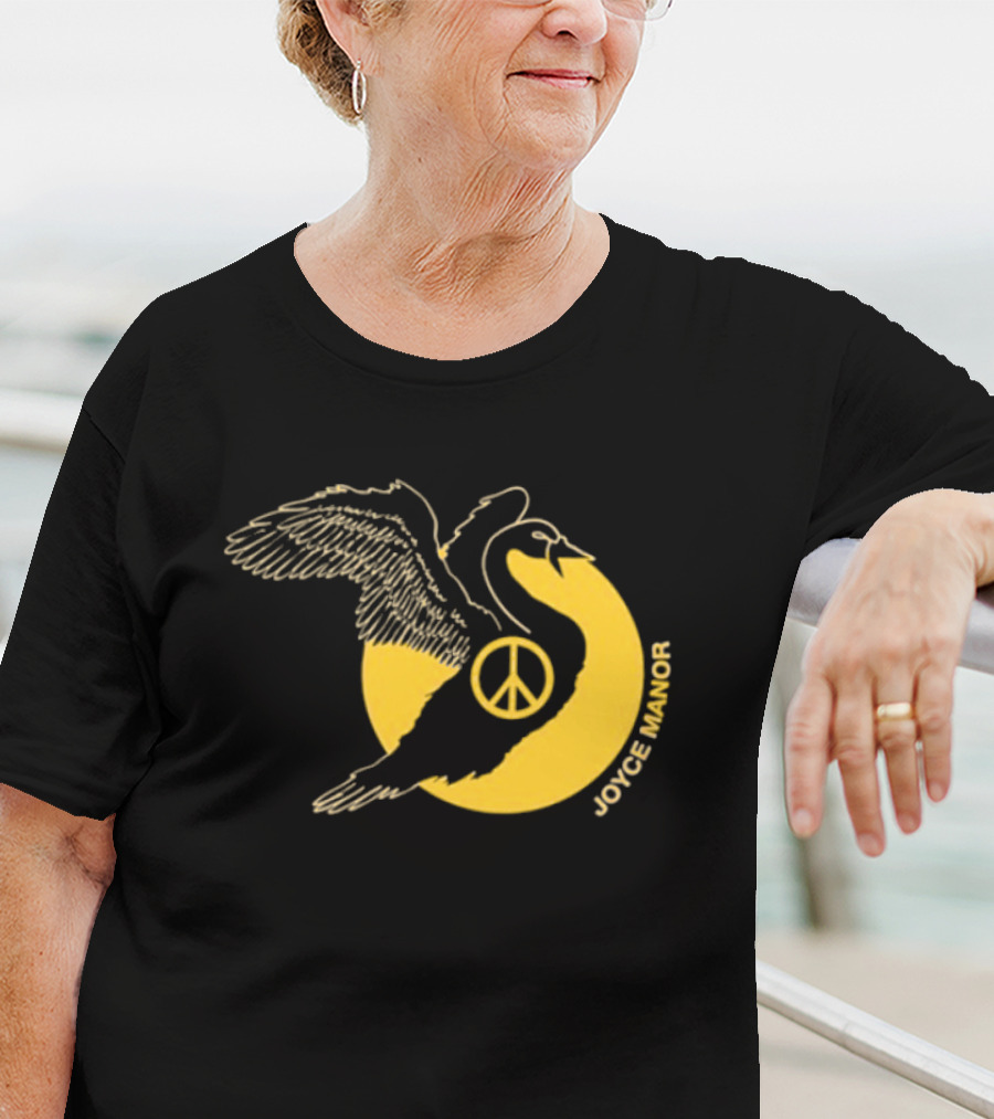 Joyce Manor Peace Swan With Peace Symbol Circle T-Shirt