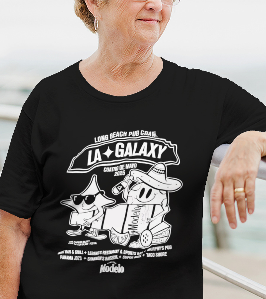 LA Galaxy Long Beach Pub Crawl Summer Vibe Festivities T-Shirt