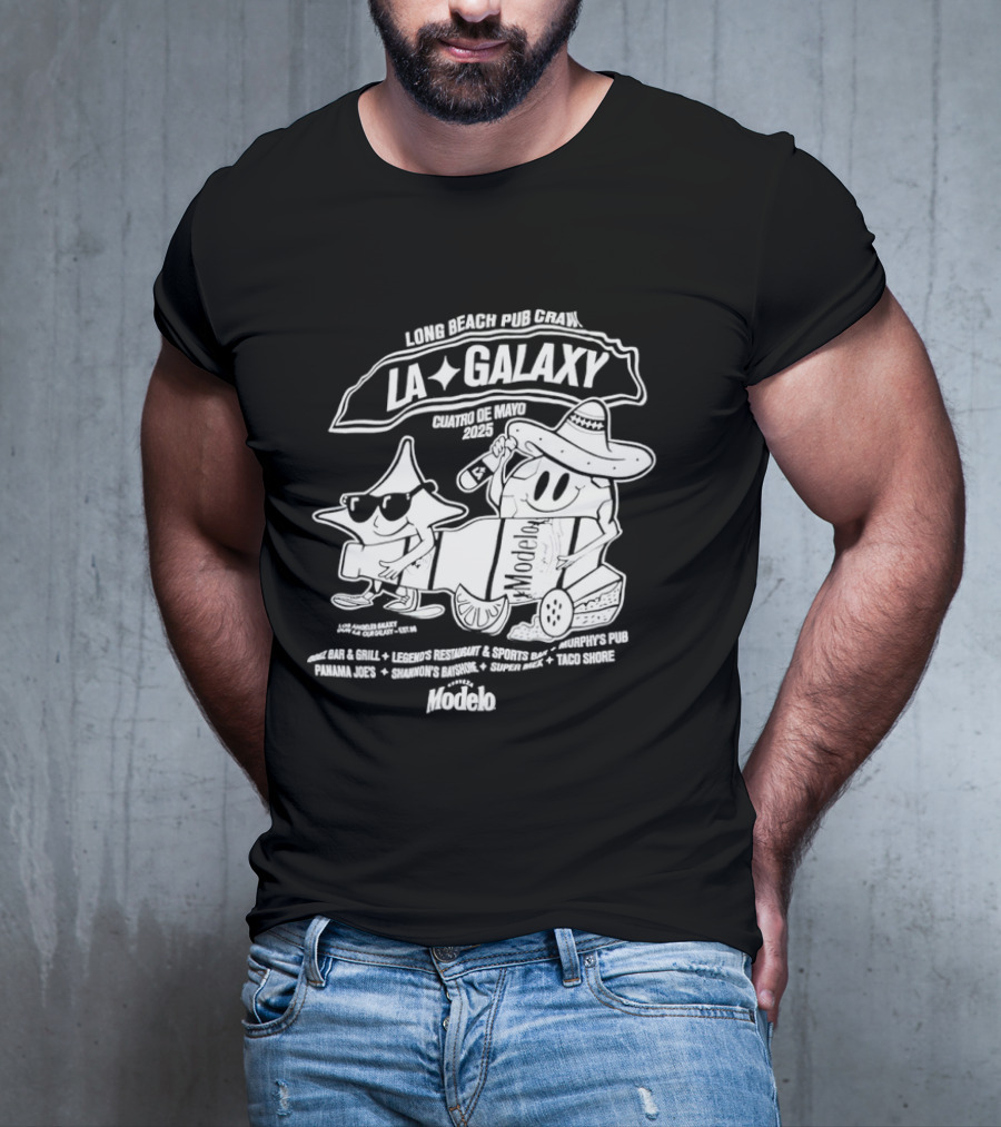 LA Galaxy Long Beach Pub Crawl Summer Vibe Festivities T-Shirt