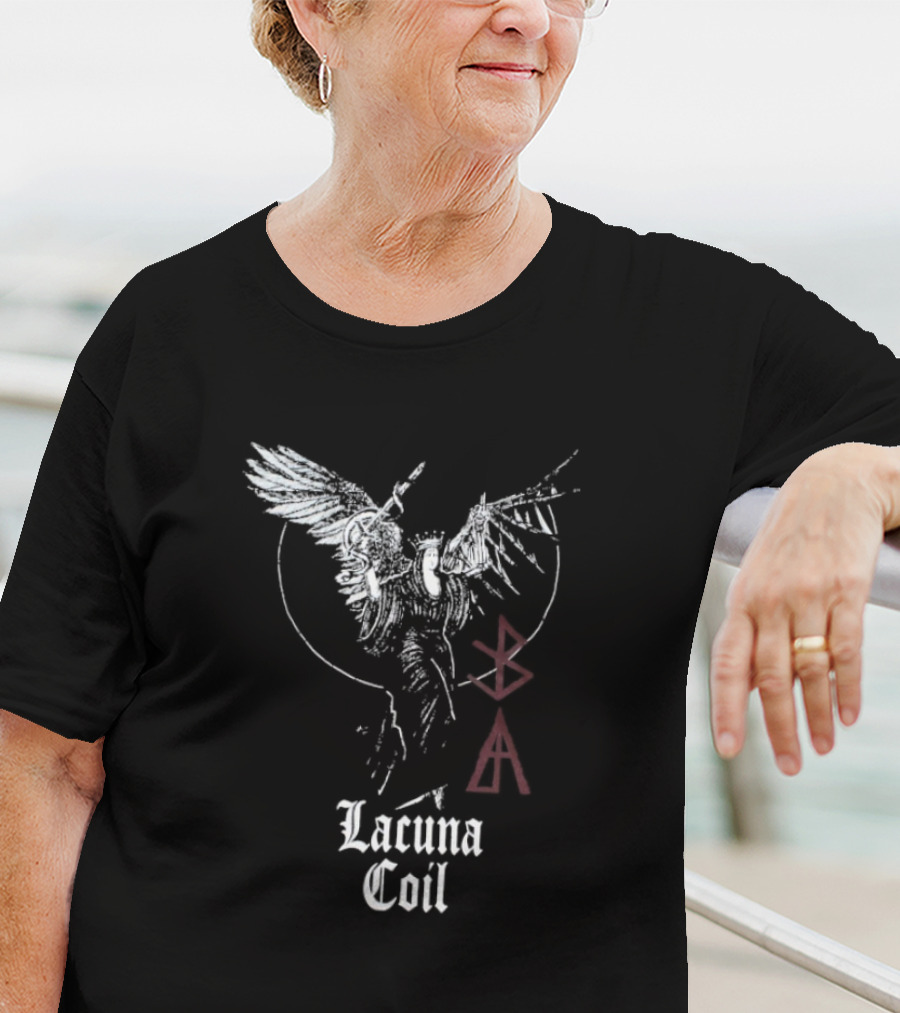 Lacuna Coil Layers Of Time Wings Symbol T-Shirt