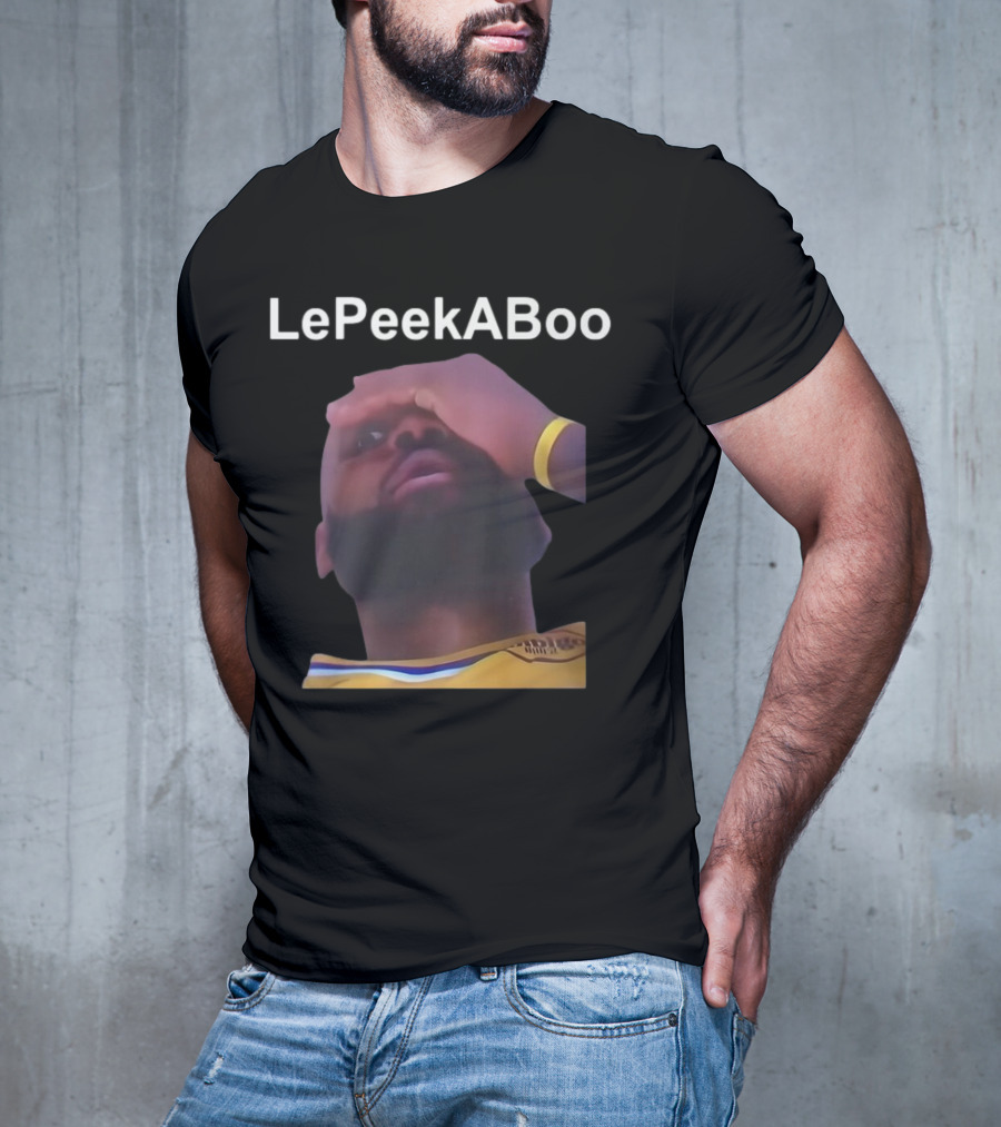 LeBron LePeekABoo Yellow Jersey Wristband T-Shirt