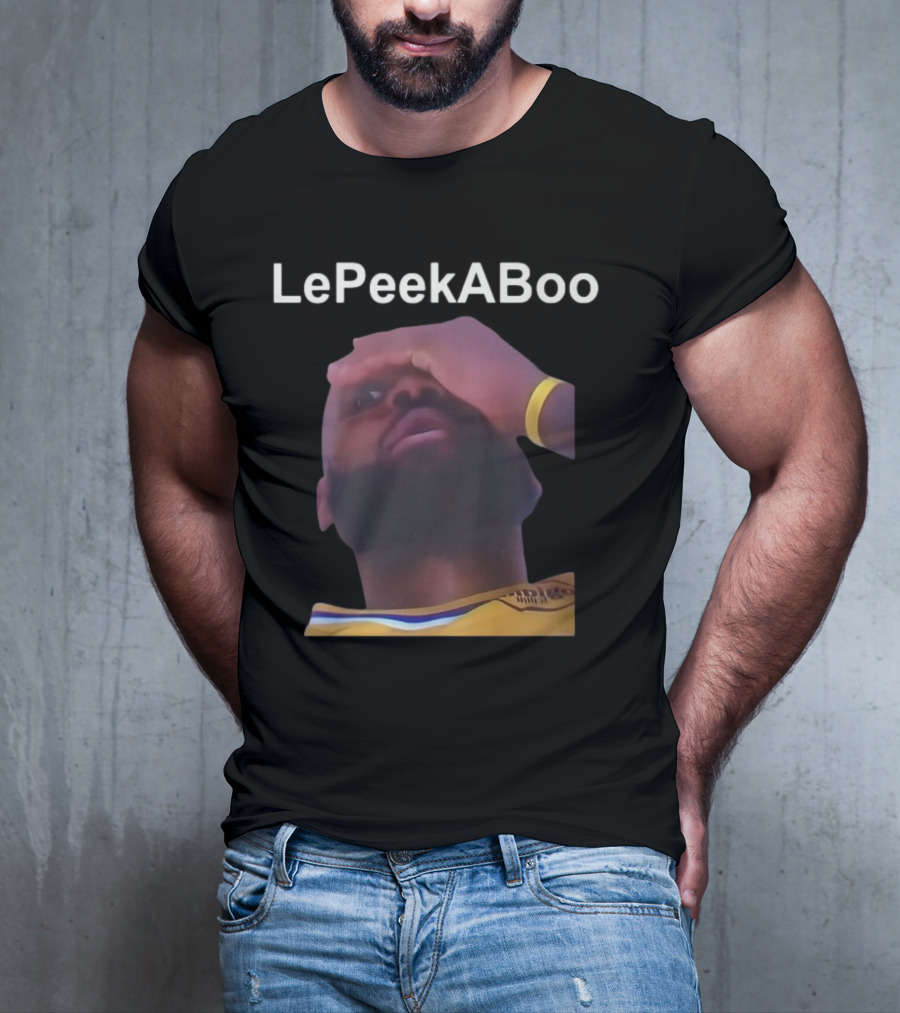 LeBron LePeekABoo Yellow Jersey Wristband T-Shirt