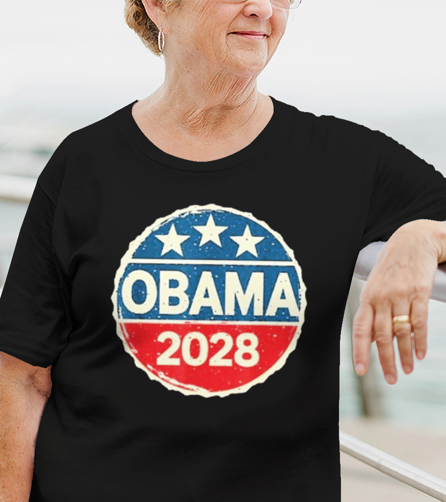 Lisa Guerrero Obama 2028 Three Star Blue Red T-Shirt