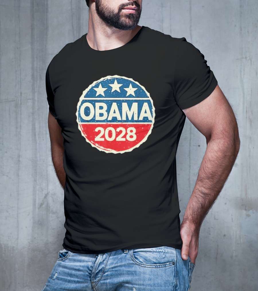 Lisa Guerrero Obama 2028 Three Star Blue Red T-Shirt