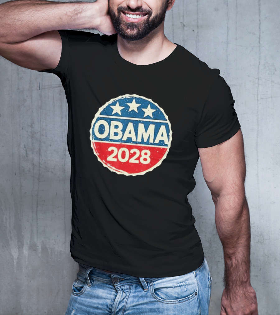 Lisa Guerrero Obama 2028 Three Star Blue Red T-Shirt