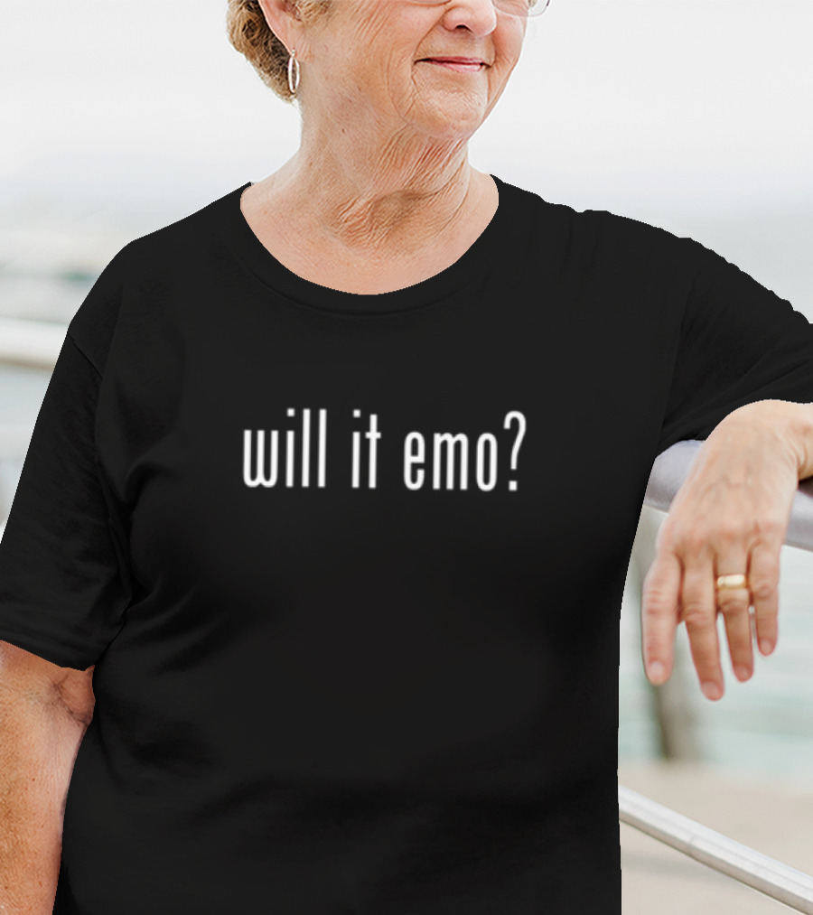 Limited Edition Nothing Nowhere Will It Emo Text T-Shirt