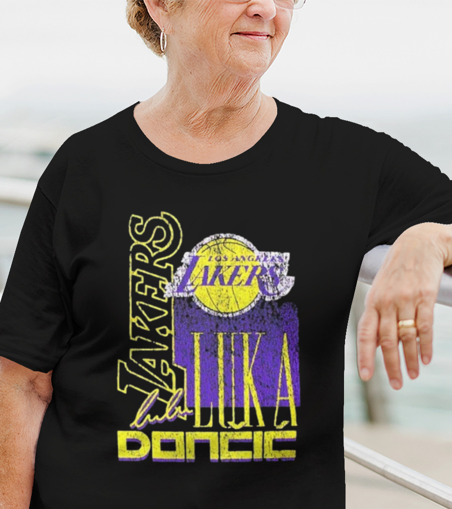 Los Angeles Lakers Luka Doncic NBA Player New Era T-Shirt