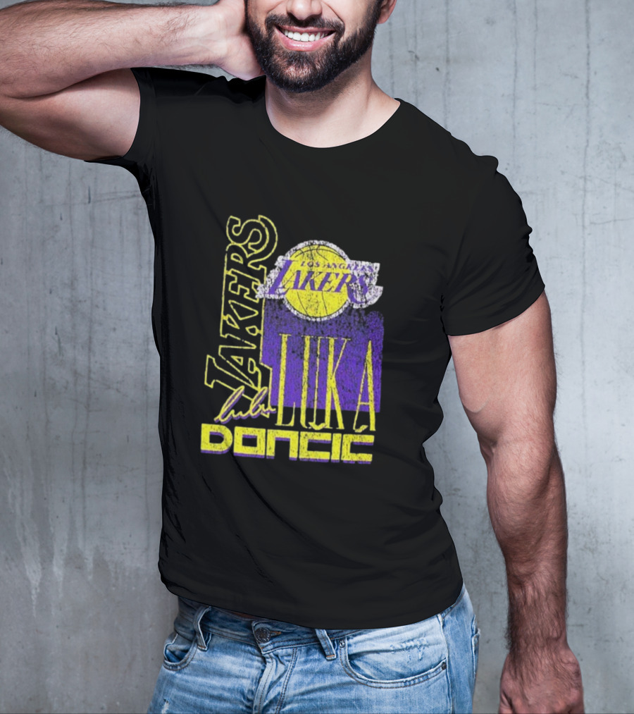 Los Angeles Lakers Luka Doncic NBA Player New Era T-Shirt
