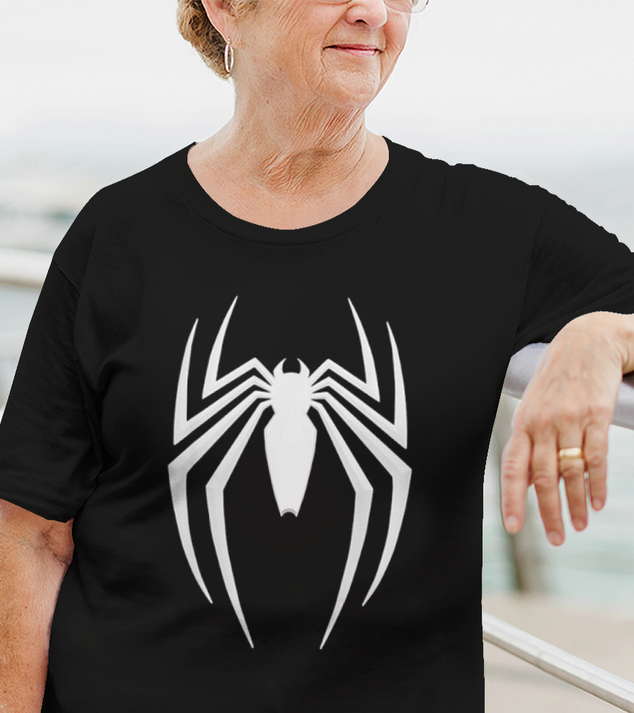Marvel Spider-Man 2 White Spider Emblem T-Shirt