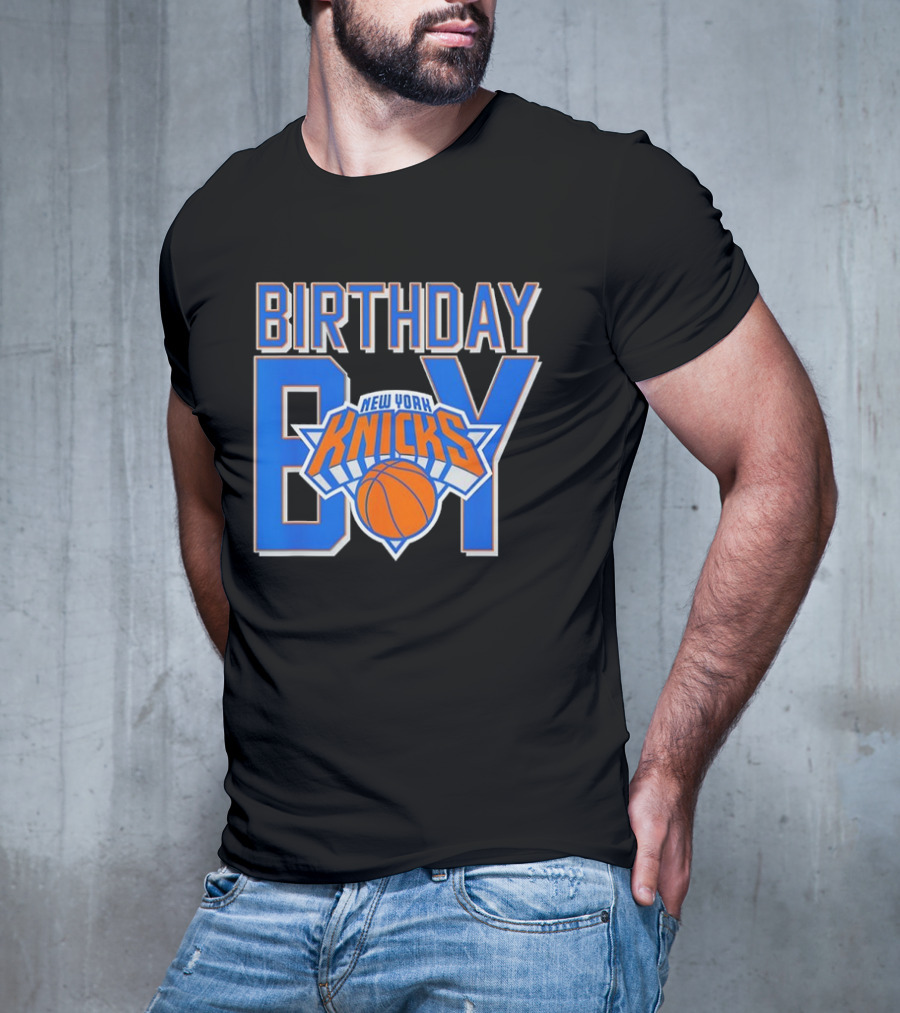 New York Knicks NBA Birthday Boy Basketball Fan Apparel T-Shirt
