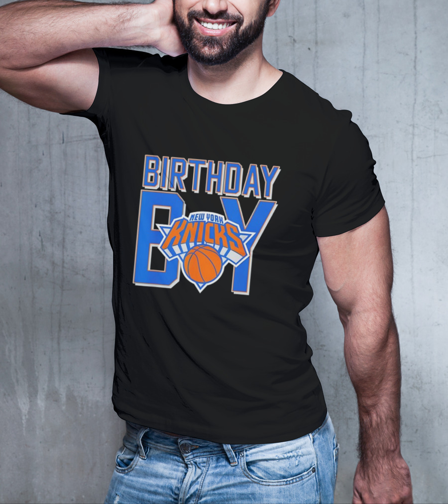 New York Knicks NBA Birthday Boy Basketball Fan Apparel T-Shirt