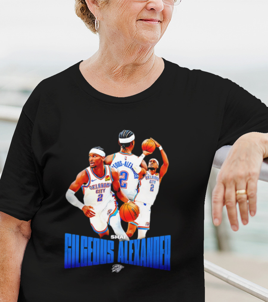 Oklahoma City Thunder Shai Gilgeous-Alexander 2 Basketball Jersey T-Shirt
