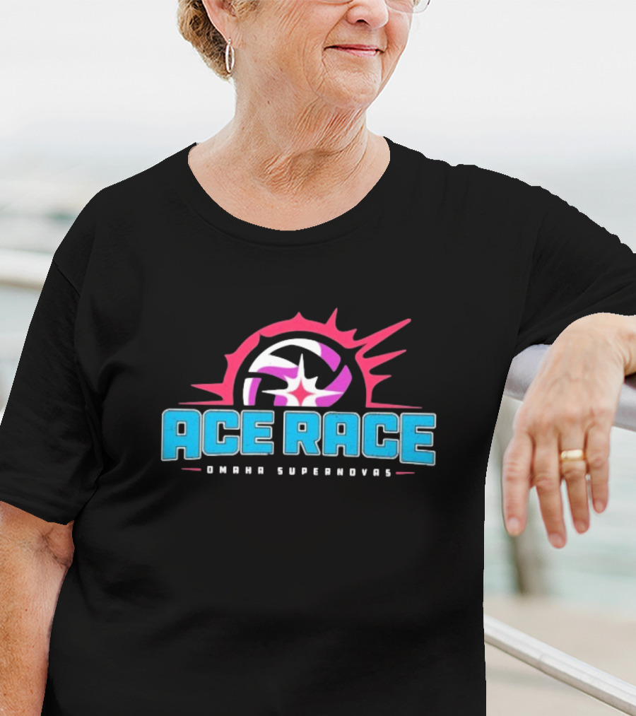 Omaha Supernovas Ace Race Volleyball Burst T-Shirt