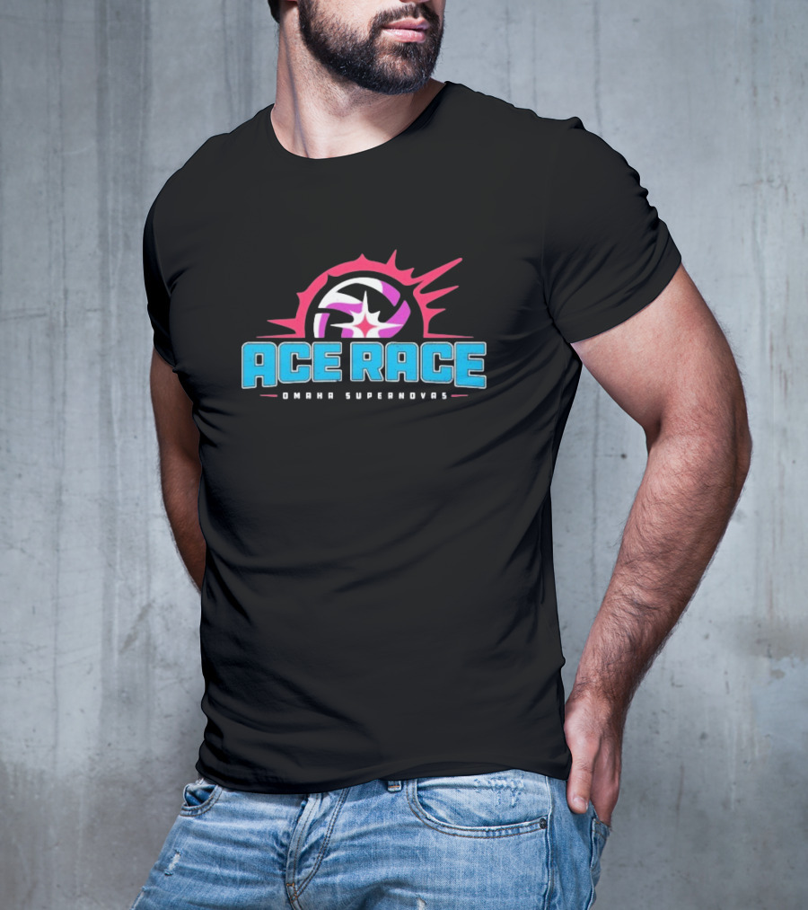 Omaha Supernovas Ace Race Volleyball Burst T-Shirt