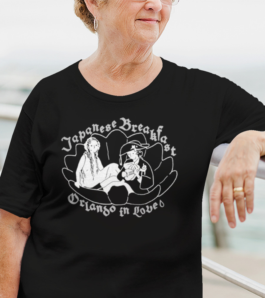Japanese Breakfast Orlando In Love Cobalt Lotus Duo T-Shirt