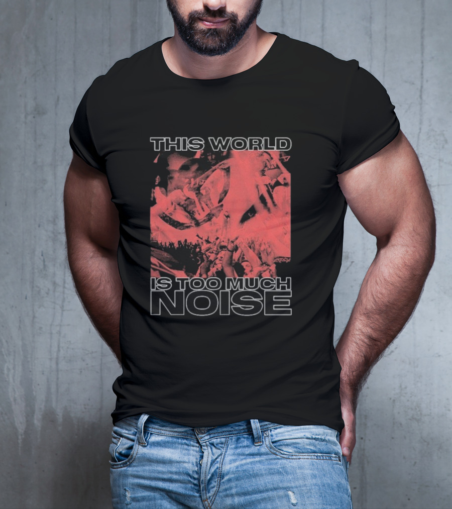 This World Is Too Much Noise Rise Against Concert Imagery T-Shirt