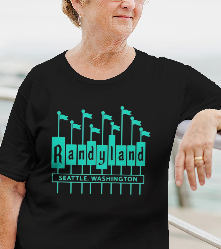 Randyland Seattle Washington Flags T-Shirt
