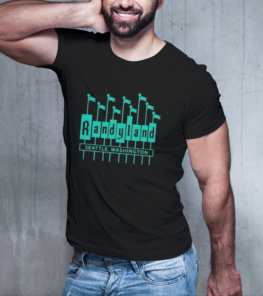 Randyland Seattle Washington Flags T-Shirt