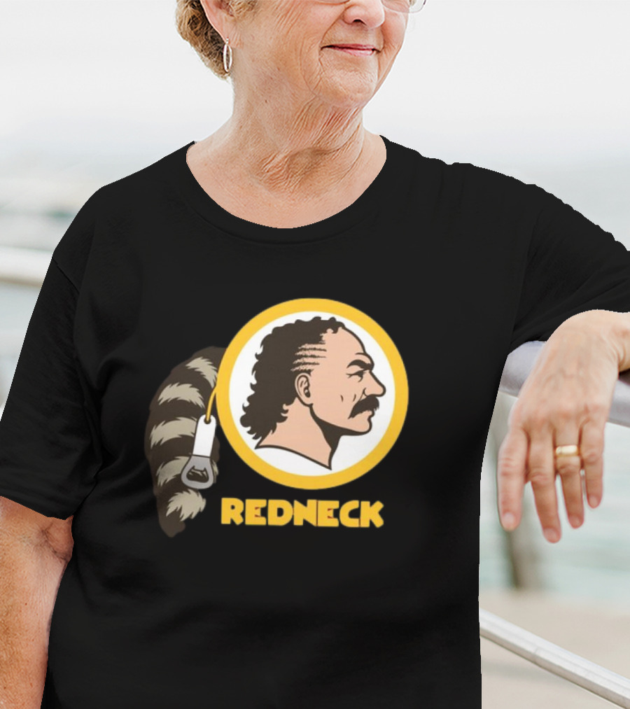 Redneck Team Washington Redskins Raccoon Tail Logo T-Shirt