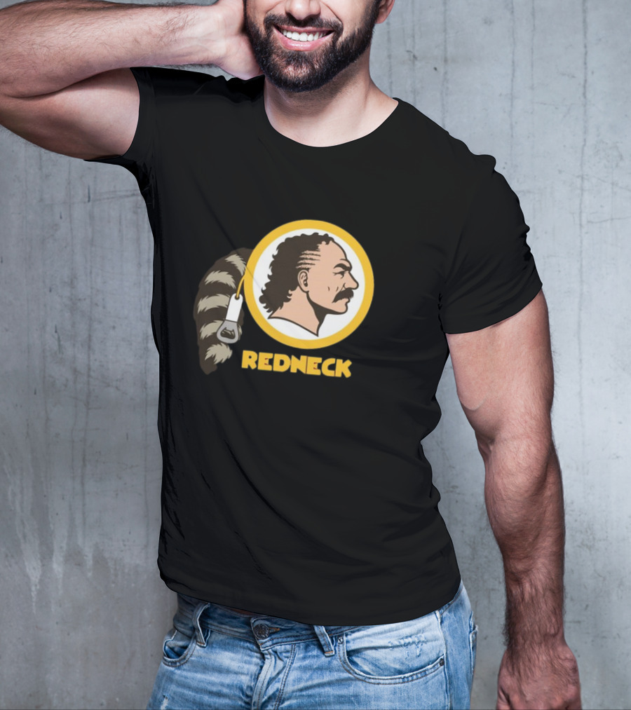 Redneck Team Washington Redskins Raccoon Tail Logo T-Shirt