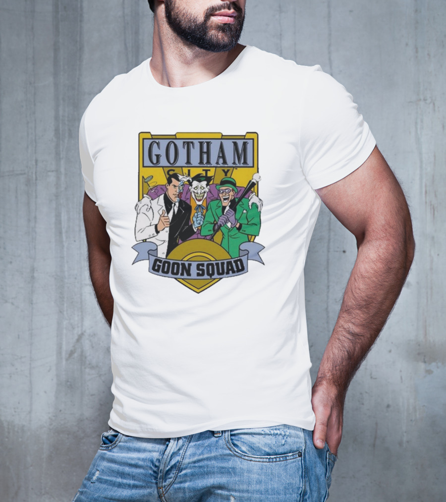 Gotham City Goon Squad Joker Riddler Trios T-Shirt