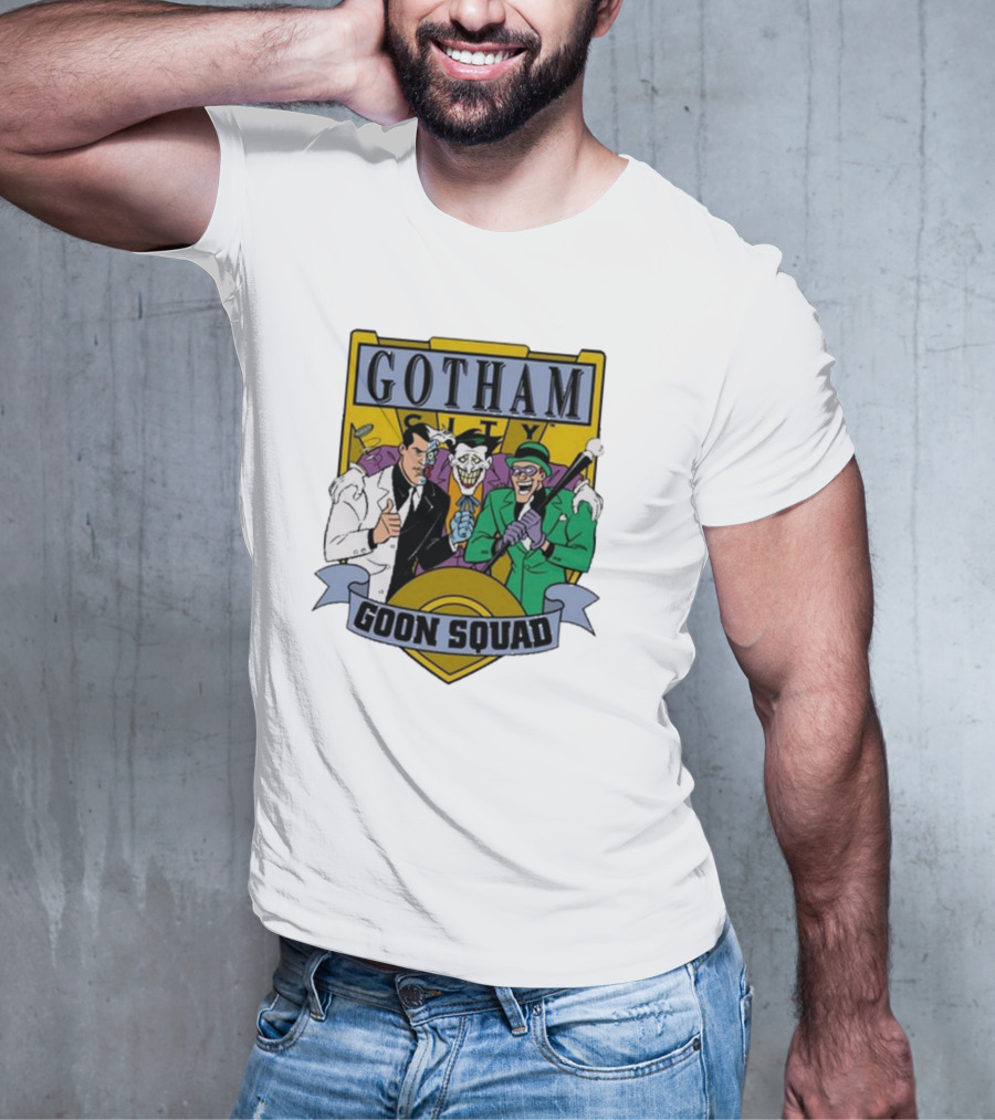 Gotham City Goon Squad Joker Riddler Trios T-Shirt