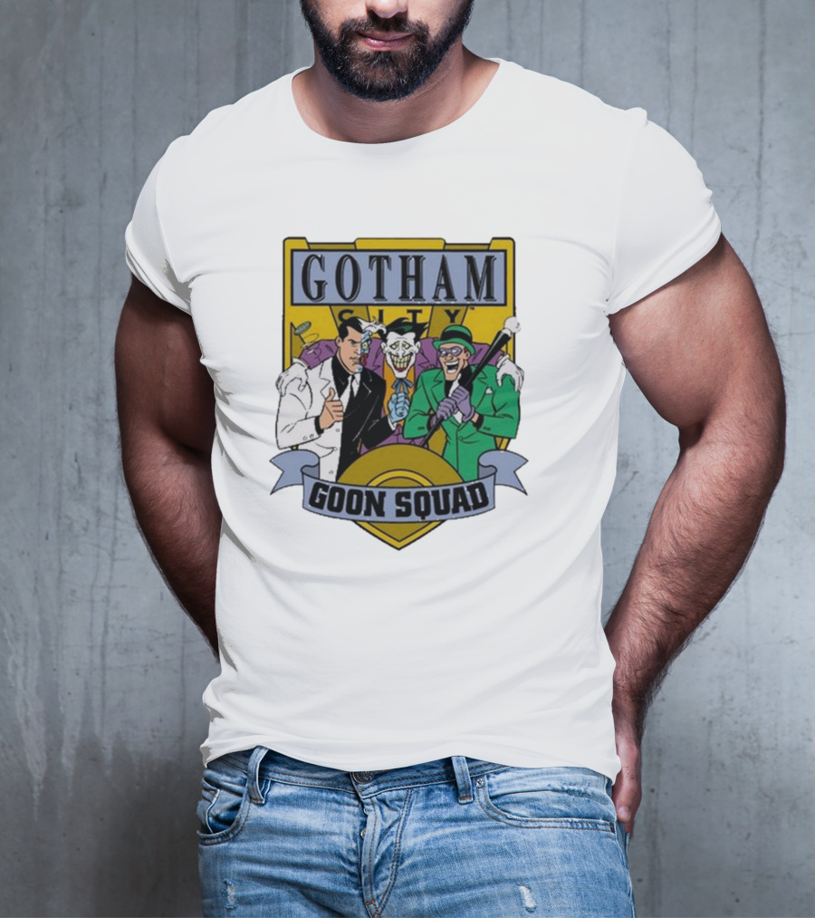 Gotham City Goon Squad Joker Riddler Trios T-Shirt