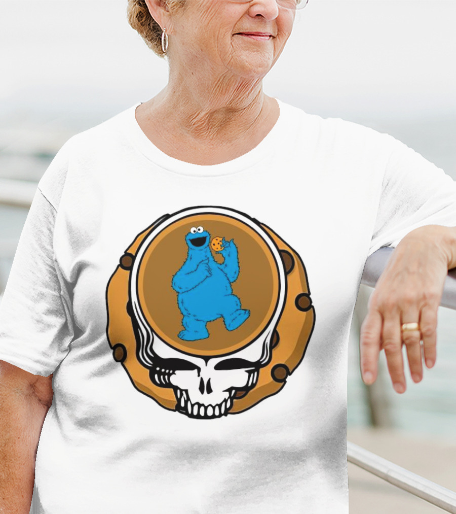 Grateful Dead Cookie Monster Steal Your Face Parody T-Shirt