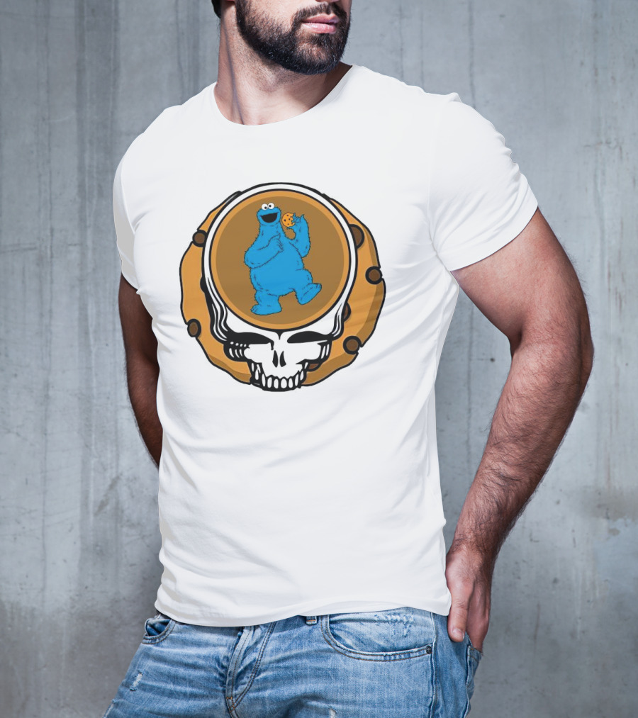 Grateful Dead Cookie Monster Steal Your Face Parody T-Shirt