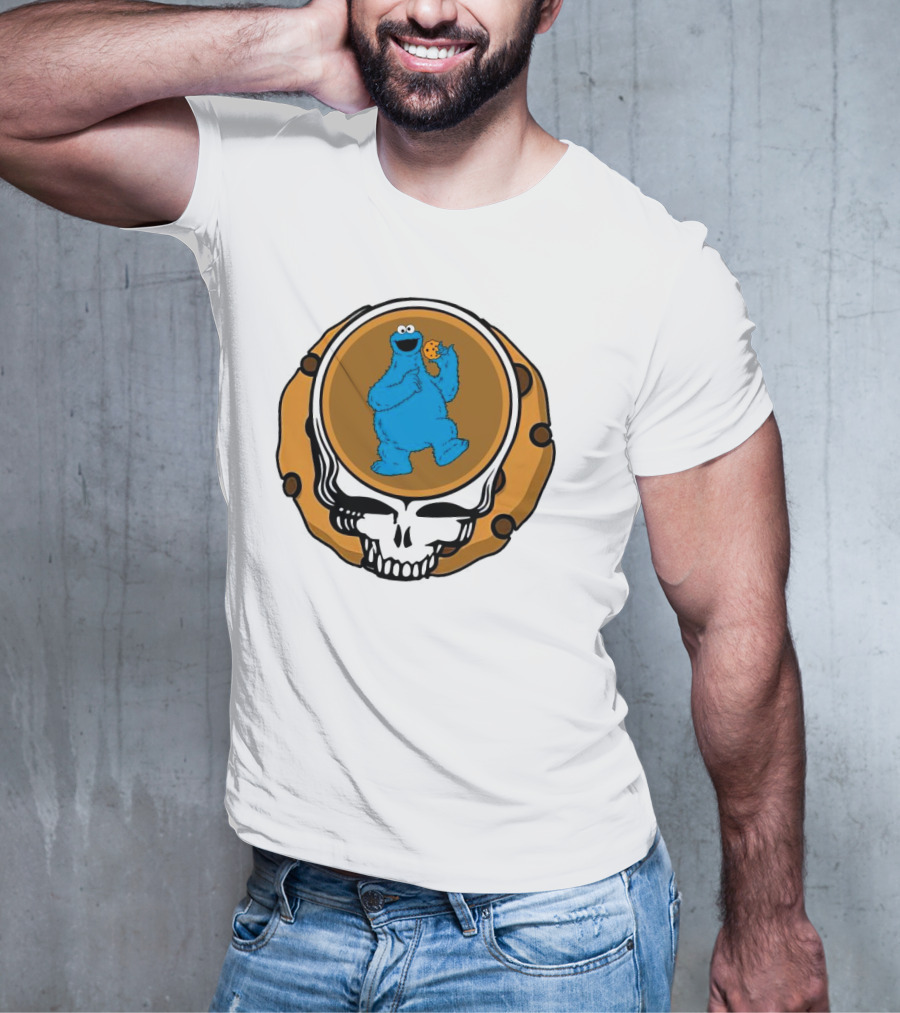 Grateful Dead Cookie Monster Steal Your Face Parody T-Shirt