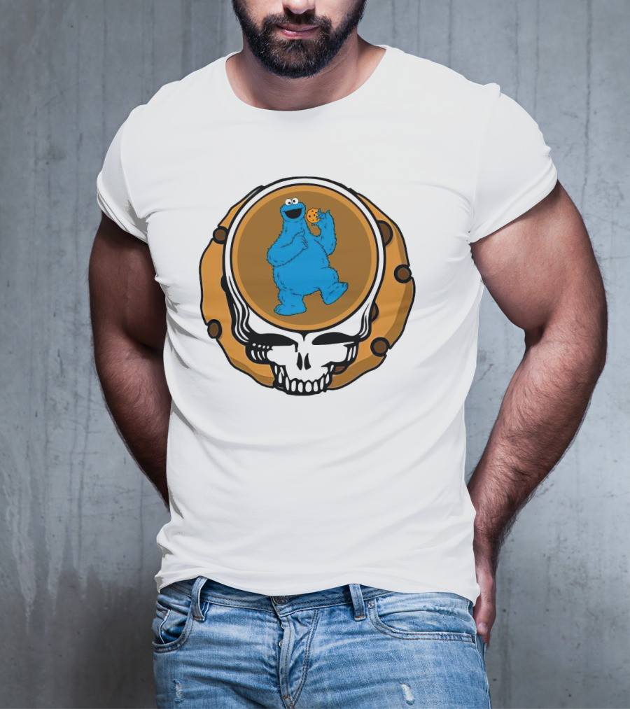 Grateful Dead Cookie Monster Steal Your Face Parody T-Shirt