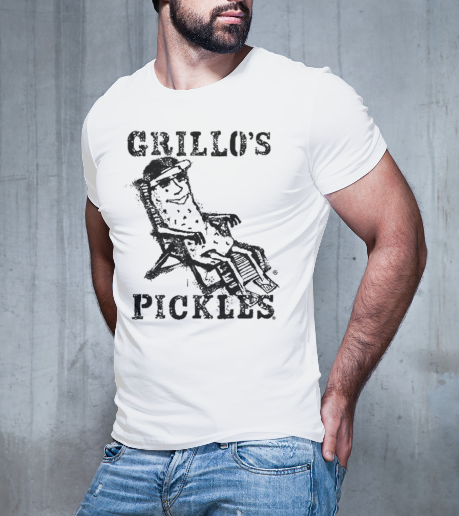 Grillo's Pickles Graffiti Pickle Image T-Shirt